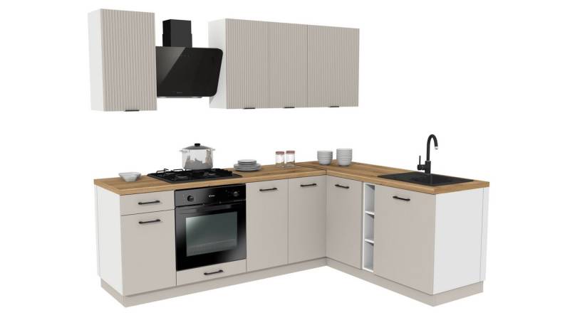 ROYAL24_MARKT Winkelküche - SIMPLY Z2 - Modern Matt Edition, (Komplett Set), Feinste Qualität - Modern - Zeitlos von ROYAL24_MARKT