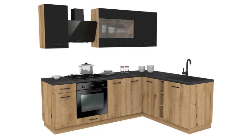 ROYAL24_MARKT Winkelküche - SIMPLY Z4 – Eckküche Urban Style, (Komplett Set), Premium - Modern - Exzellent. von ROYAL24_MARKT