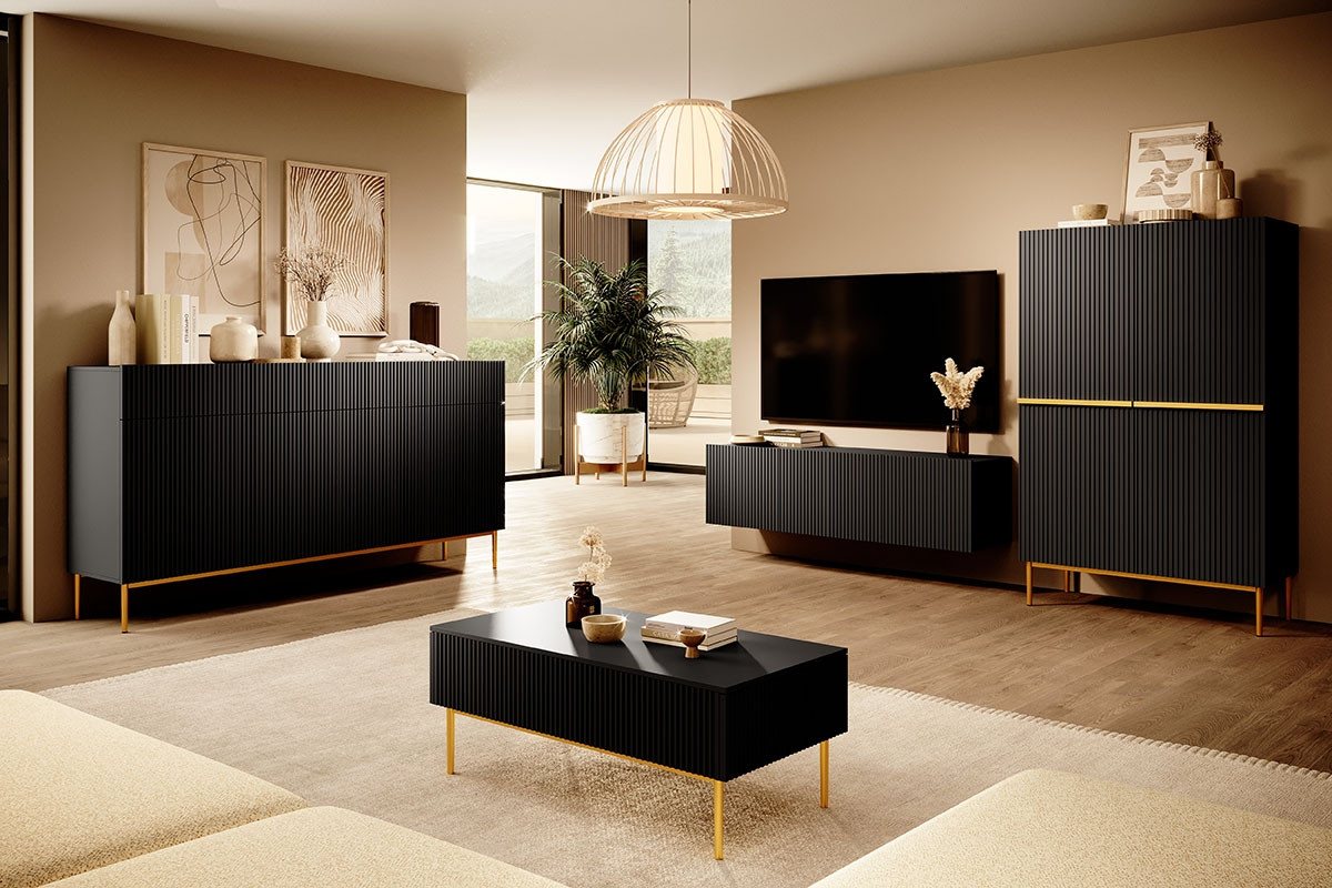 ROYAL24_MARKT Wohnzimmer-Set - Ästhetik und Funktion in einem Design, (Wohnzimmer-Set, 4-St., Premium - NICOLE), Premium - Modernes Flair - Exzellent. von ROYAL24_MARKT