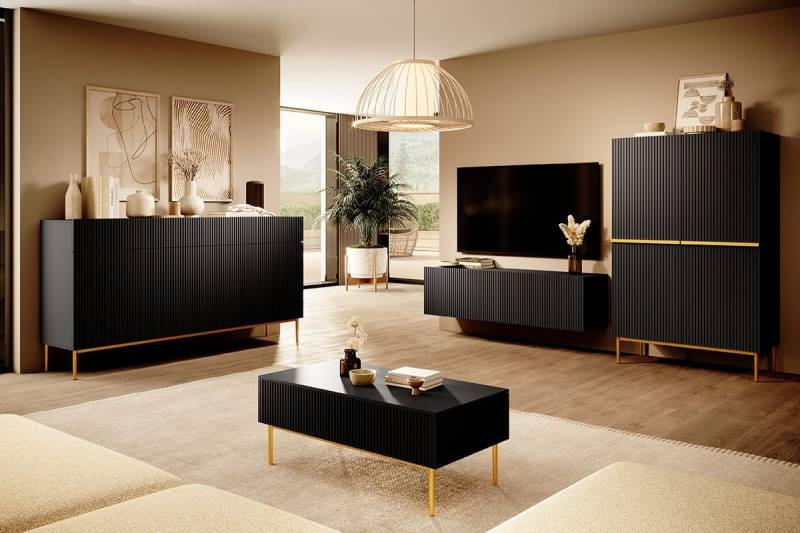 ROYAL24_MARKT Wohnzimmer-Set - Ästhetik und Funktion in einem Design, (Wohnzimmer-Set, 4-St., Premium - NICOLE), Premium - Modernes Flair - Exzellent. von ROYAL24_MARKT