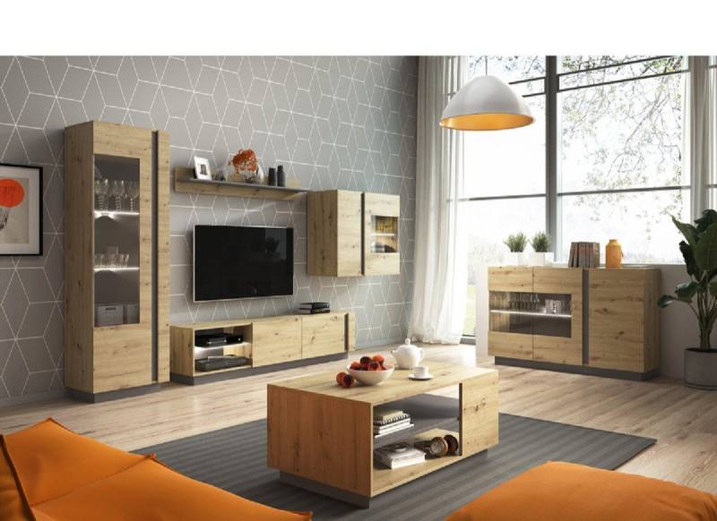 ROYAL24_MARKT Wohnzimmer-Set - Aktualisieren Sie Ihr Zuhause mit einer modernen Wohnzimmergarnitur, (Komplett Set, 6-St., Premium - BASIC 3), Edles Design - Top Material - Hochwertig. von ROYAL24_MARKT