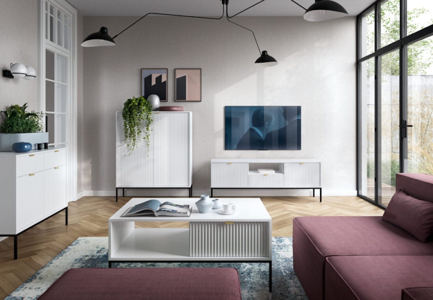 ROYAL24_MARKT Wohnzimmer-Set - Komfort und Stil für Ihr Wohnzimmer, (Komplett Set, 4-St., Premium - STEUERUNG), Beste Güte - Innovativ - Modern von ROYAL24_MARKT