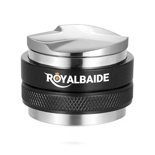 58 mm Kaffee-Verteiler und -Stampfer, Doppelkopf-Kaffeewaage, passt ideal zu Werkzeugen für Siebträger, einstellbare Tiefe, abnehmbare professionelle Espresso-Handstampfer von ROYALBAIDE