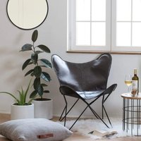 Sessel Coverchair Butterflystuhl-Echtes Lederhandgefertigt, Massiver Eisenrahmen-Industrieller Lounge Sessel-Moderne Kultige Sessel-32.29x28.75x27.15 von ROYALECRAFTGifts