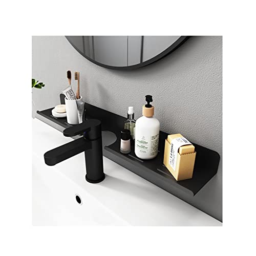 Küchenspüle Caddy Organizer, Acryl Badezimmer Regal Spüle Organizer Badezimmer Zubehör, Aufbewahrungsregal für Waschbecken, Schwarz Küchenspüle Caddy Organizer, Acryl Badezimmer Regal Spüle Organizer Badezimmer Zubehör, Aufbewahrungsregal für Waschbecken, Schwarz von ROYALITA