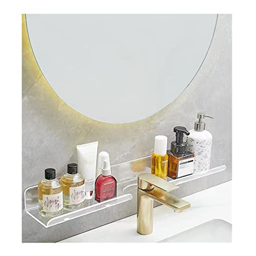 ROYALITA 43,2 cm Acryl-Badezimmerregal über dem Wasserhahn, Badezimmer-Waschbeckenregal über dem Waschbeckenregal, Arbeitsplatten-Organizer, Küche über dem Wasserhahn von ROYALITA