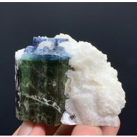 Blauer Turmalin Mit Albit Aus Der Chamachu Mine Shengus Rhundu Skardu Pakistan/Natürliches Mineral. 138 Gramm Blauer Turmalin Mit Albit Aus Der Chamachu Mine Shengus Rhundu Skardu Pakistan/Natürliches Mineral. 138 Gramm von ROYALMINERALSHOP