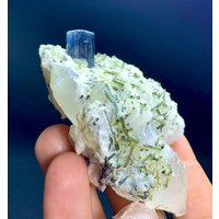 Blue Cap Turmalin Mit Quarz Aus Der Chamachu Mine Shengus Rhundu Skardu Pakistan. 450 Kt Blue Cap Turmalin Mit Quarz Aus Der Chamachu Mine Shengus Rhundu Skardu Pakistan. 450 Kt von ROYALMINERALSHOP