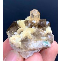 Goldener Topas-Kristall Mit Quarz & Albit Kombiniert Probe Von Skardu Mine, Topas Specimen, Rohtopas. 260 Kt von ROYALMINERALSHOP