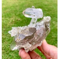 Natürliche Rauchquarz Kristalle Bunch Cluster Aus Der Shigar Mine in Skardu Pakistan. 335 Gramm Natürliche Rauchquarz Kristalle Bunch Cluster Aus Der Shigar Mine in Skardu Pakistan. 335 Gramm von ROYALMINERALSHOP