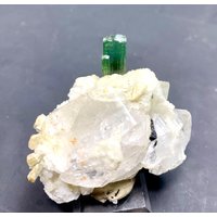 Natürlicher Grüner Turmalin Auf Quarz Aus Der Stak Nala Mine Skardu Pakistan 365 Ct von ROYALMINERALSHOP