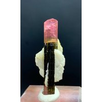 Roter Turmalin Kristall Mit Albit - Stak Nala Pakistan Roter Turmalin Kristall Mit Albit - Stak Nala Pakistan von ROYALMINERALSHOP