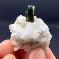 Twin Green Cap Turmalin Aus Der Stak Nala Mine Skardu Pakistan, 125 Ct Mm von ROYALMINERALSHOP