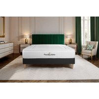 Lancaster Matratze 130x210cm + Bettgestell mit Lattenrost, Härtegrad 4 , Taschenfedern und Memory-Schaum , Höhe : 22 cm von ROYAL PALACE BEDDING
