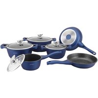 Bratpfannen und kochtopfset 6 kochgeschirr - blau von ROYALTY LINE