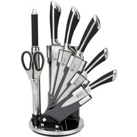 Messerset mit drehgestell - 7 teilig - schwarz Messerset mit drehgestell - 7 teilig - schwarz von ROYALTY LINE