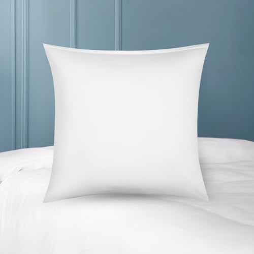 Royfort Luxus Baumwolle Bettwäsche Kissenbezug 80x80 Weiß - Premium Kissenhülle aus 100% Bio-Baumwolle Bettwäsche, mit Reißverschluss, weich von ROYFORT