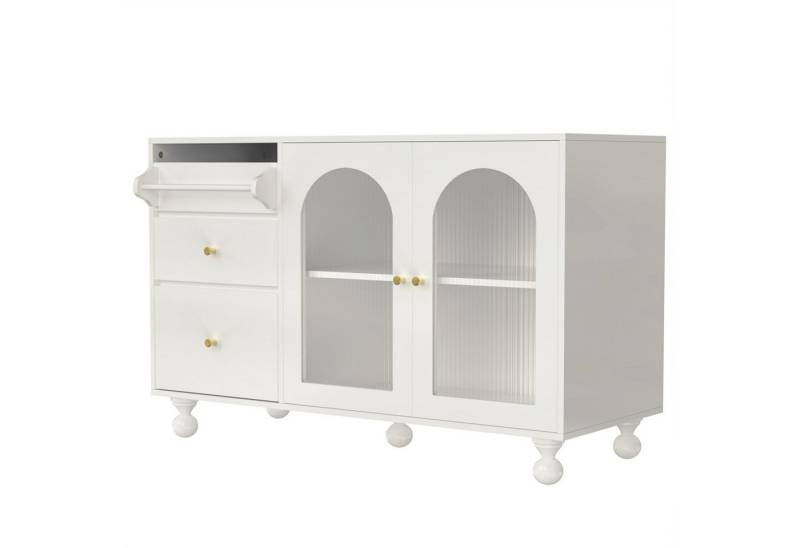 ROYGBIV Sideboard Moderner Retro-Stil Sideboard mit Handtuchhalter und Schublade von ROYGBIV