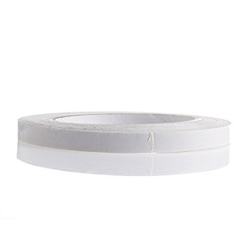 ROYJJ Doppelseitiges, stark klebendes Schaumstoff-Klebeband, Montage-Befestigungspad, doppelseitiges Schaumstoff-Klebeband, 5 m, Weiß von ROYJJ
