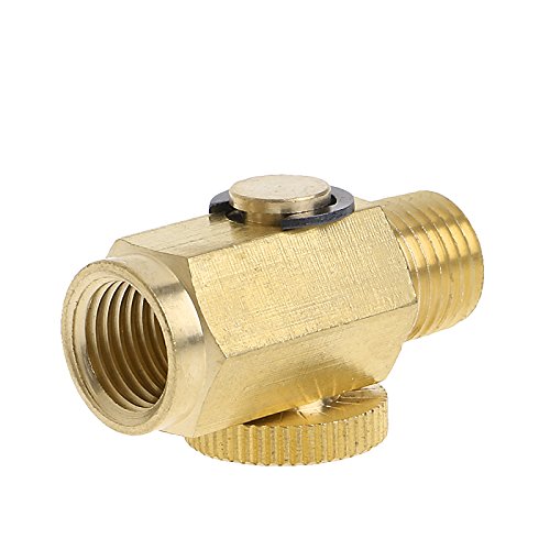 ROYJJ Druckventil aus Messing, 6,35 mm (1/4 Zoll), Inline-Regler, solides Werkzeug, kleines pneumatisches Steuerventil von ROYJJ