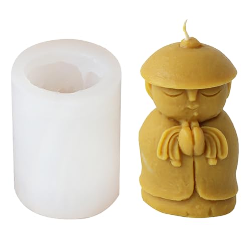 Silikonformen, Cartoon-Mönch-Form, Seifenformen, Silikon, Basteln, Ornamente, Formen für Bastelbedarf von ROYJJ