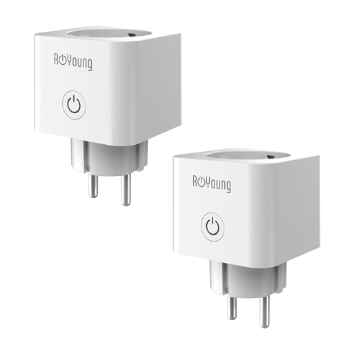 ROYOUNG WLAN Steckdose 2er Pack Smart Home Plug 16A 2,4GHz mit Strommessung kompatibel mit Alexa/Google Home, Stromverbrauch Messen, Sprachsteuerung, APP Fernsteuerung ROYOUNG WLAN Steckdose 2er Pack Smart Home Plug 16A 2,4GHz mit Strommessung kompatibel mit Alexa/Google Home, Stromverbrauch Messen, Sprachsteuerung, APP Fernsteuerung von ROYOUNG