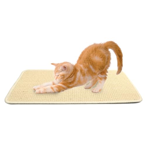 Kratzmatte Katze, Sisal Kratzteppich 60×40cm, Ratzteppich Katze rutschfest Fußmatte Widerstandsfähig Katzenmöbel Fußmatte Primary Colour Kratzmatte Katze, Sisal Kratzteppich 60×40cm, Ratzteppich Katze rutschfest Fußmatte Widerstandsfähig Katzenmöbel Fußmatte Primary Colour von ROYUEXT