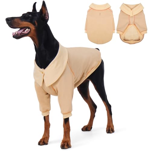 ROZKITCH Kapuzenpullover für Hunde mit Loch für die Leine, warme Haustierkleidung mit weichem Fleecefutter, warmer Hundemantel für kaltes Wetter, Herbst-Haustier-Sweatshirt für Pitbull, Hellkhaki ROZKITCH Kapuzenpullover für Hunde mit Loch für die Leine, warme Haustierkleidung mit weichem Fleecefutter, warmer Hundemantel für kaltes Wetter, Herbst-Haustier-Sweatshirt für Pitbull, Hellkhaki von ROZKITCH