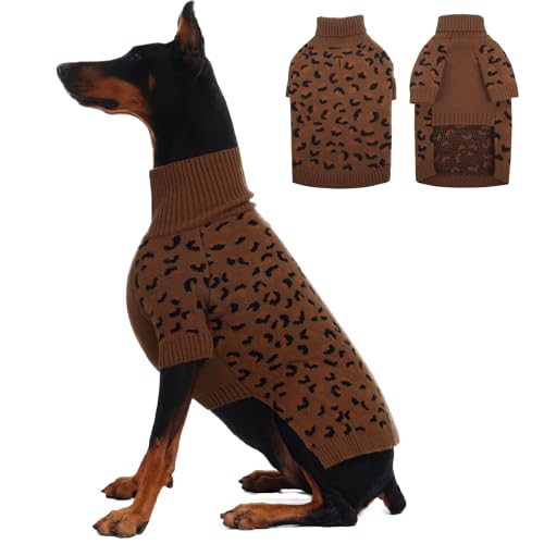 ROZKITCH Strickpullover für mittelgroße und große Hunde, dicker Wintermantel, Rollkragen-Design für Schäferhunde, Boxer und Labs, Khaki, 2XL ROZKITCH Strickpullover für mittelgroße und große Hunde, dicker Wintermantel, Rollkragen-Design für Schäferhunde, Boxer und Labs, Khaki, 2XL von ROZKITCH