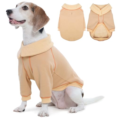 ROZKITCH Winter-Kapuzenpullover für kleine Hunde mit Loch für die Leine, solide Sweatshirts, warme Hundekleidung mit Fleecefutter, für Katzenmantel, Kleidung, Hellkhaki, Größe M ROZKITCH Winter-Kapuzenpullover für kleine Hunde mit Loch für die Leine, solide Sweatshirts, warme Hundekleidung mit Fleecefutter, für Katzenmantel, Kleidung, Hellkhaki, Größe M von ROZKITCH