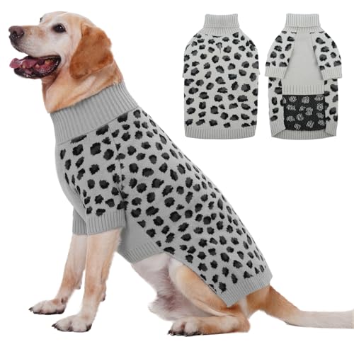 ROZKITCH Winter-Strickpullover für große Rassen, weich und gemütlich, für kaltes Wetter, Bulldoggen, Dobermänner und Huskies, Grau, Größe 5XL ROZKITCH Winter-Strickpullover für große Rassen, weich und gemütlich, für kaltes Wetter, Bulldoggen, Dobermänner und Huskies, Grau, Größe 5XL von ROZKITCH