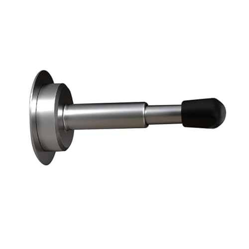Türstopper Einstellbar Wandschutz Kein Bohren Metall Solide Starre Heavy Duty Türschutz für Küche Schlafzimmer Büro Türstopper Klinke mit Gummi Puffer inkl (Silver, 15CM) von RPEIXYA
