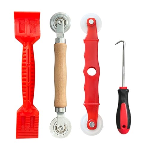 4 Stück Werkzeug Einzieher Einroller für Fliegengitter, Hand Spline Roller mit Nylonräder Verschleißfest Gummistreifen Haken Zubehör für Insektenschutz und Fensterdichtung 4 Stück Werkzeug Einzieher Einroller für Fliegengitter, Hand Spline Roller mit Nylonräder Verschleißfest Gummistreifen Haken Zubehör für Insektenschutz und Fensterdichtung von RPHONGHONG