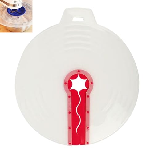 Spritzschutz Rührschüssel, Universal Silikon Deckel Rührschüsseldeckel zum Schlagen von Eiern und Schlagsahne Verhindert Lästiges Spritzen des Teigs Beim Mixen (31cm) von RPHONGHONG