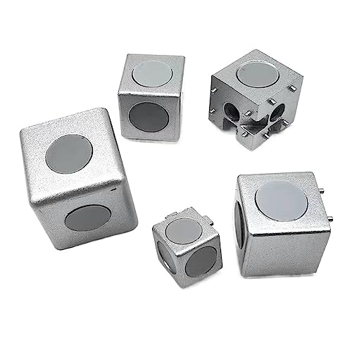 RPJFCPCS YEJIANGHUA 8PCS Europäische Standard-Profilbeschläge Zwei-Wege-DREI-Wege-Stecker 3030/4040 Profil rechtwinklige Montage rechtwinklige Stücke Natural(4040 3 Pass) von RPJFCPCS