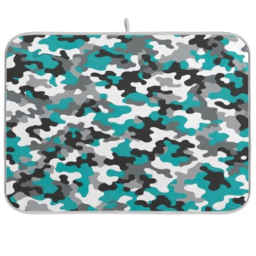 Abtropfmatte, Camouflage-Muster, 45,7 x 61 cm, wendbar, saugfähig, Kaffee-Matte, Küchenarbeitsplatte Abtropfmatte, Camouflage-Muster, 45,7 x 61 cm, wendbar, saugfähig, Kaffee-Matte, Küchenarbeitsplatte von RPLIFE