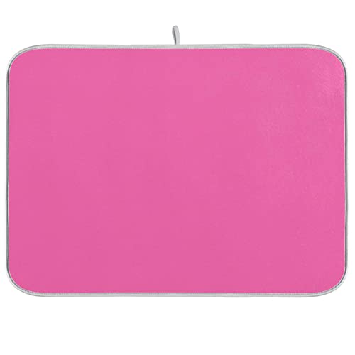 Abtropfmatte für Geschirr, 45,7 x 61 cm, Hot Pink von RPLIFE