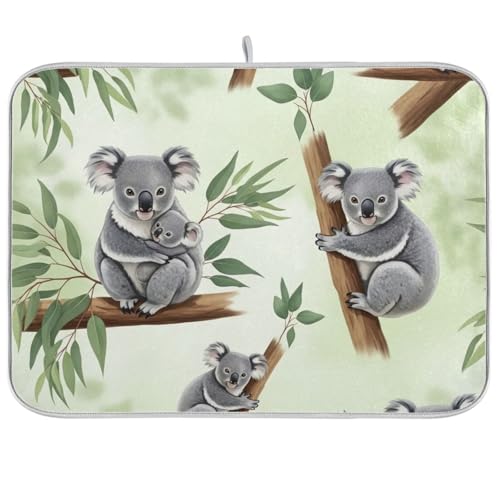 Abtropfmatte in Koala-Grün, 45,7 x 61 cm, wendbar, saugfähig, großes Küchenzubehör Abtropfmatte in Koala-Grün, 45,7 x 61 cm, wendbar, saugfähig, großes Küchenzubehör von RPLIFE