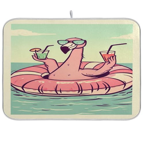 Flamingo Aufblasbare Abtropfmatte, flach, grün, 45,7 x 61 cm, schnell trocknend, Kaffeebar-Matte, Abtropfmatte, wendbar, für Küche, Theke, Urlaub, Heimdekoration Flamingo Aufblasbare Abtropfmatte, flach, grün, 45,7 x 61 cm, schnell trocknend, Kaffeebar-Matte, Abtropfmatte, wendbar, für Küche, Theke, Urlaub, Heimdekoration von RPLIFE