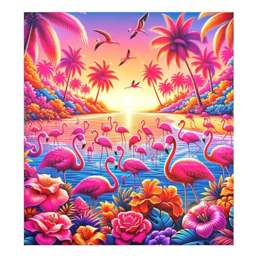 Hot Pink Tropical Flamingos Dish Washer Magnet, Waschmaschine Dekorative Abdeckung, Geschirrspüler Magnetische Abdeckungen für die Vorderseite von RPLIFE