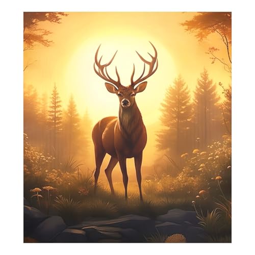 Kühlschrank-Magnetabdeckung mit niedlichem Hirsch, Sonnenuntergang, dekorative Geschirrspüler-Magnetabdeckung, Kühlschrank-Frontplatte, magnetische Abdeckung Kühlschrank-Magnetabdeckung mit niedlichem Hirsch, Sonnenuntergang, dekorative Geschirrspüler-Magnetabdeckung, Kühlschrank-Frontplatte, magnetische Abdeckung von RPLIFE