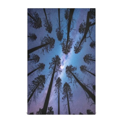 RPLIFE Black Trees Geschirrtücher mit Galaxie-Motiv, 71,1 x 45,7 cm, 4 Stück von RPLIFE