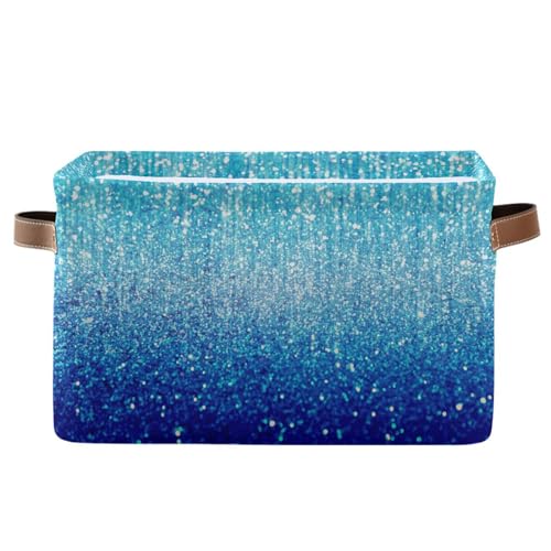 RPLIFE Blue Lights Glitter Closet Fabric Bin, Decorative Box, Fabric Storage Rectangle, Home Storage Containers RPLIFE Blue Lights Glitter Closet Fabric Bin, Decorative Box, Fabric Storage Rectangle, Home Storage Containers von RPLIFE