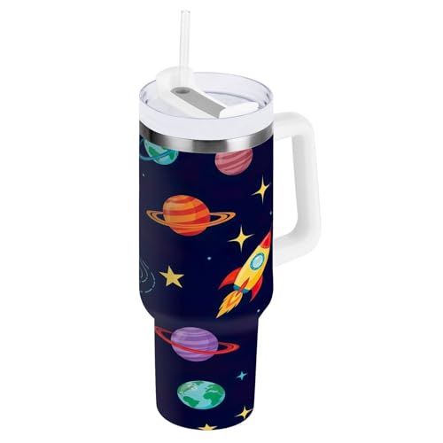 RPLIFE Colorful Rockets Trinkglas, 1,2 l, 850 ml, Teebecher von RPLIFE