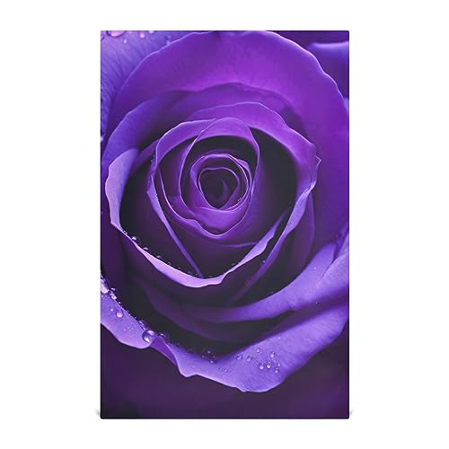 RPLIFE Geschirrtuch-Set, violette Rose, 71,1 x 45,7 cm, Frühlingsküchentücher von RPLIFE