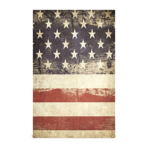 RPLIFE Geschirrtuch im Retro-Stil, amerikanische Flagge, patriotisches Thema, 71,1 x 45,7 cm, saugfähig, Küchentücher, bedruckte Handtücher von RPLIFE