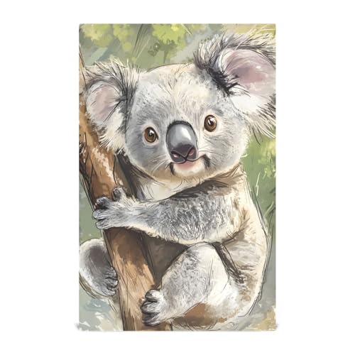 RPLIFE Geschirrtuch mit süßem Koala-Motiv, 71,1 x 45,7 cm, Küchentücher, Bauernhaus RPLIFE Geschirrtuch mit süßem Koala-Motiv, 71,1 x 45,7 cm, Küchentücher, Bauernhaus von RPLIFE
