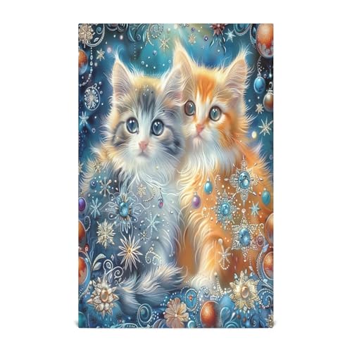 RPLIFE Geschirrtücher mit Katzen-Motiv zum Trocknen von Geschirr, 71,1 x 45,7 cm, niedlich, 4 Stück RPLIFE Geschirrtücher mit Katzen-Motiv zum Trocknen von Geschirr, 71,1 x 45,7 cm, niedlich, 4 Stück von RPLIFE