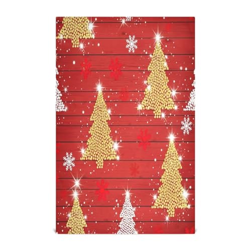 RPLIFE Geschirrtücher mit Weihnachtsbäumen, 71,1 x 45,7 cm, Rot RPLIFE Geschirrtücher mit Weihnachtsbäumen, 71,1 x 45,7 cm, Rot von RPLIFE
