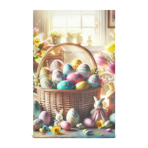 RPLIFE Oster-Dekorationen, Küchentücher, 71,1 x 45,7 cm, saugfähig, bedruckt, 4 Stück von RPLIFE